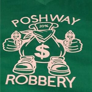 Green Poshway Robbery Graphic Tee